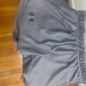 Under Armour Gray Athletic Shorts Lightweight Moisture-Wicking